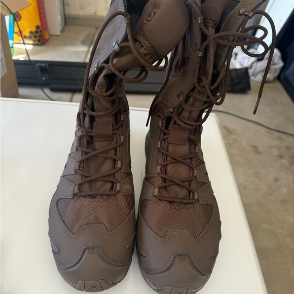 Salomon XA Forces Jungle Tactical Boots (Color: Earth Brown) Size 13. - Picture 2 of 5